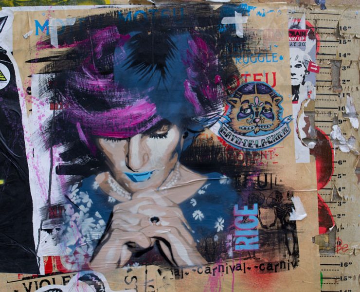 Graffiti in Shoreditch London of Princess Diana