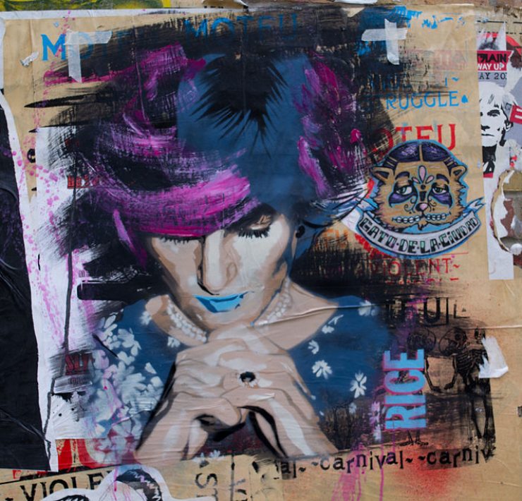 Graffiti in Shoreditch London of Princess Diana