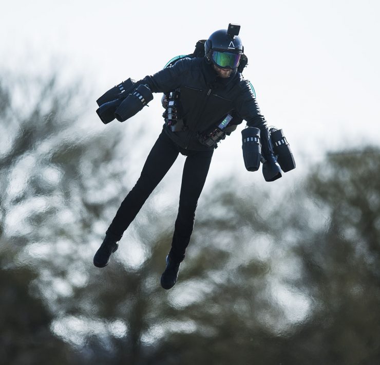 Richard Browning in his flying suit