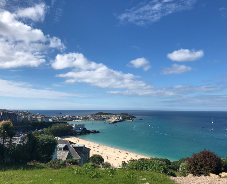 View of St Ives from Carbis Bay