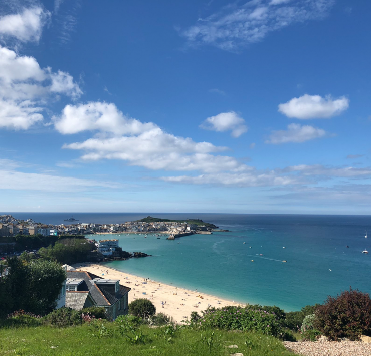 View of St Ives from Carbis Bay