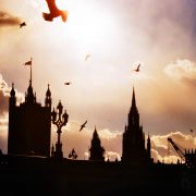 Silhouette of Parliament in westminster