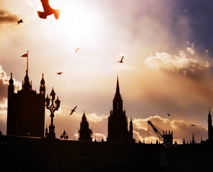 Silhouette of Parliament in westminster