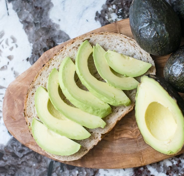 avocadoes on a board