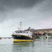 Fishing boats in a french harbour