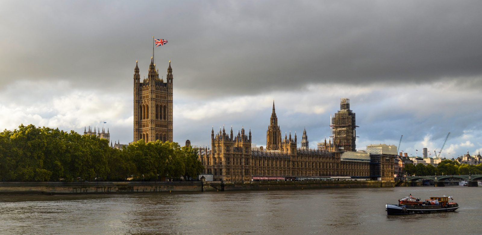 Palace of Westminster viewed from across the Thames
