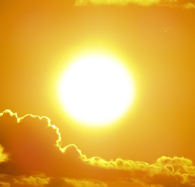 sunshine over clouds