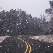 snowy road
