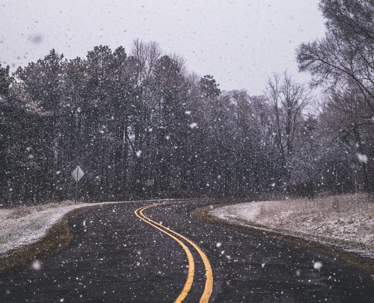 snowy road