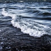 Close up of a wave on the sea