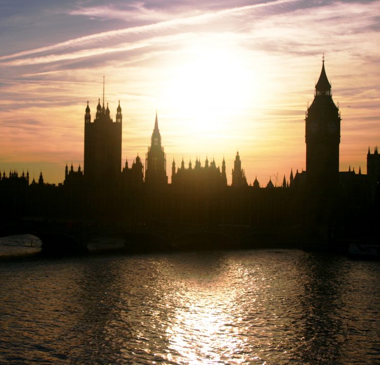 Houses of Parliament at dusk