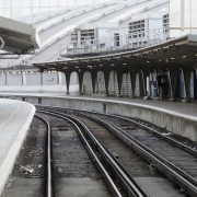 empty platform at Waterloo railway station