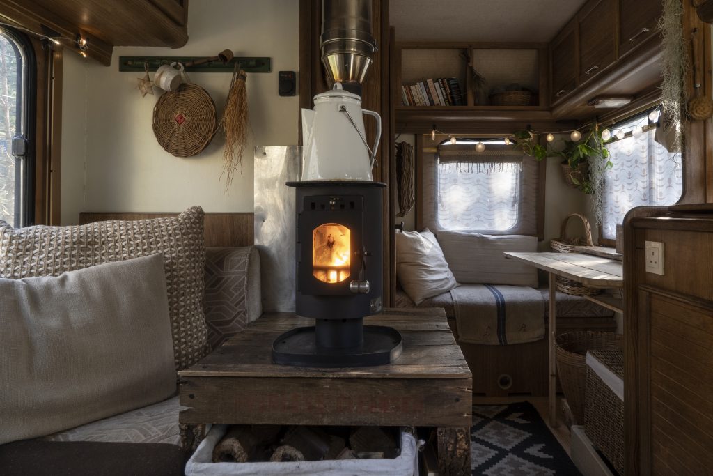 © Joanna Maclennan. A Cabin Van in the Cairngorms, UK