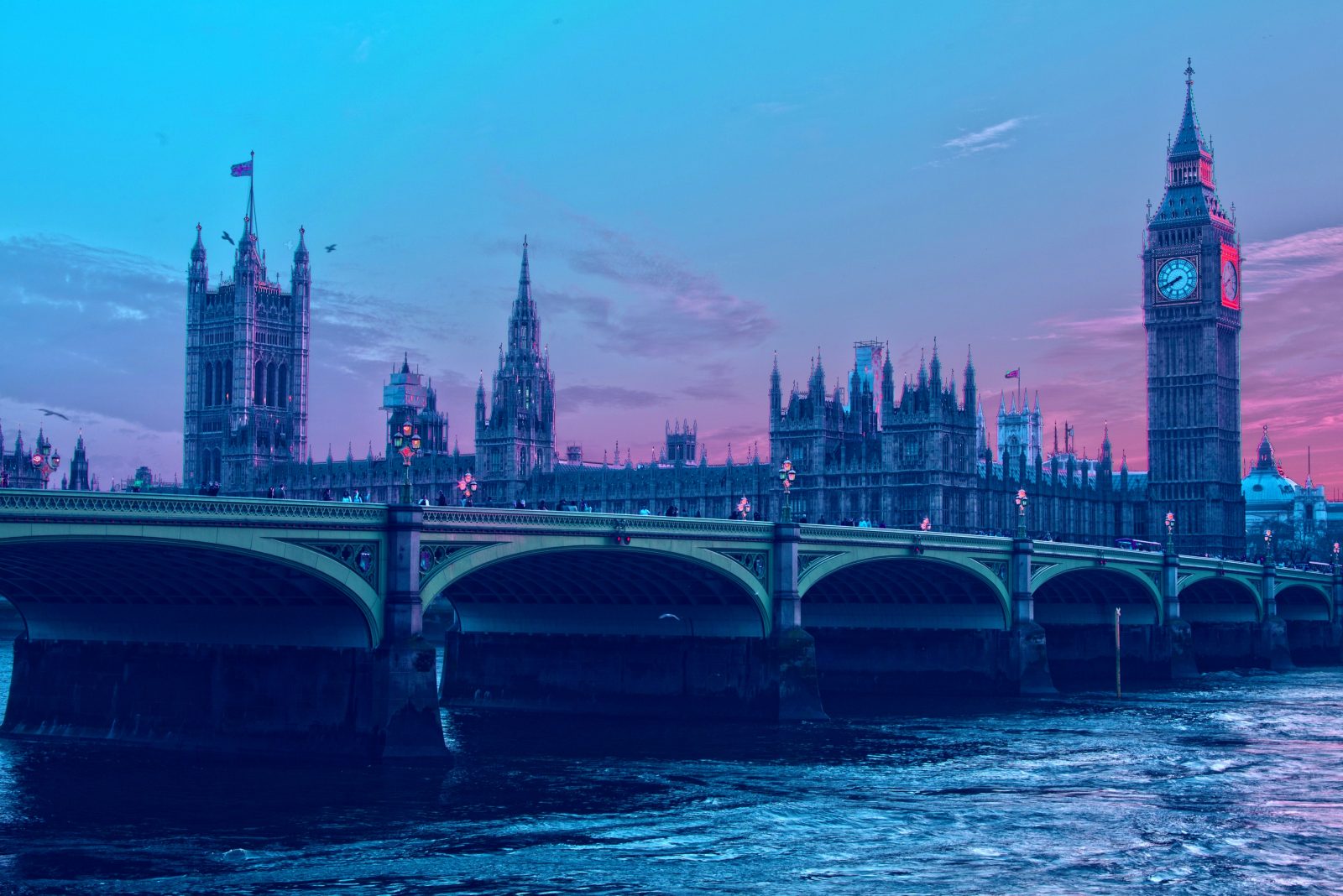The palace of westminster from westminster bridge