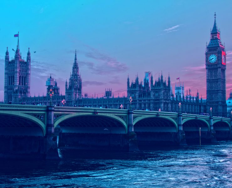 The palace of westminster from westminster bridge