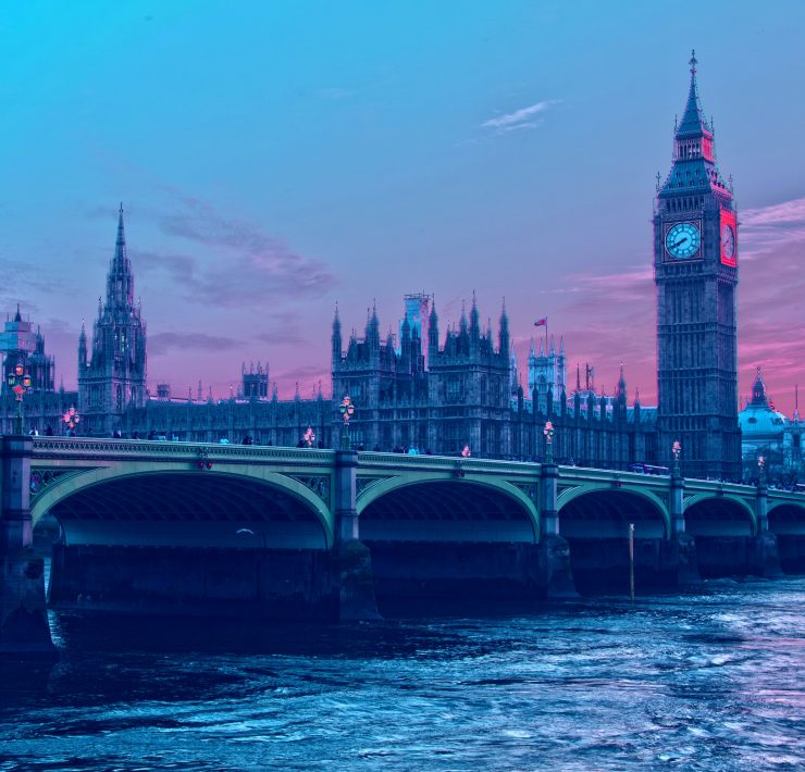 The palace of westminster from westminster bridge