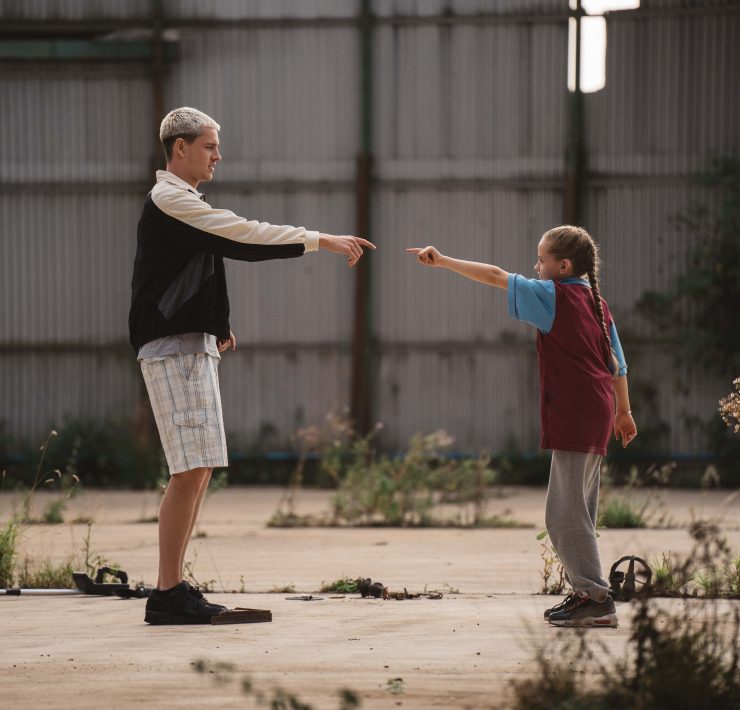 Scene from Scrapper movie