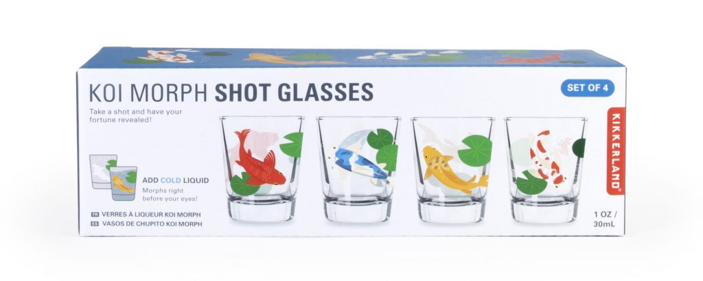 Kikkerland Koi morph shot glasses