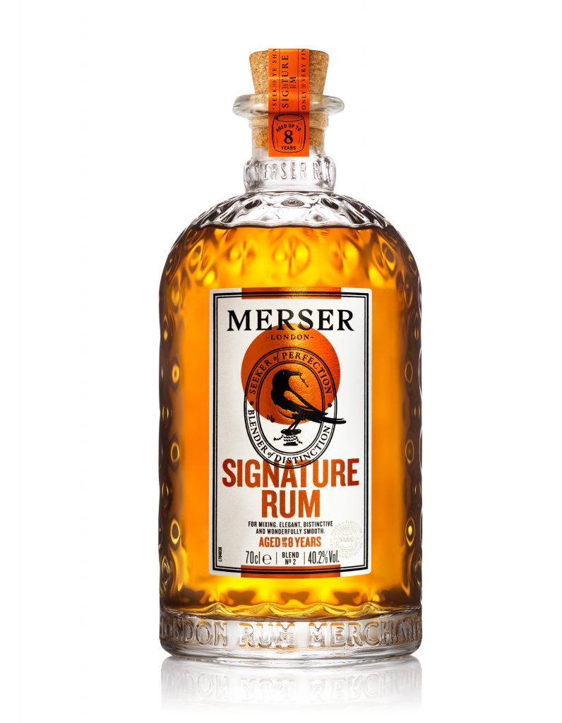 merser rum bottle