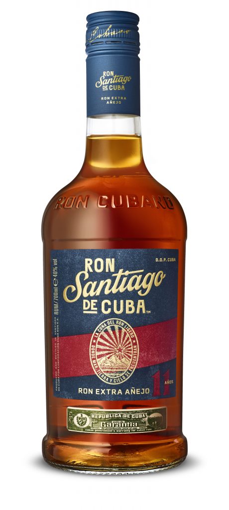 Ron Santiago de Cuba rum bottle