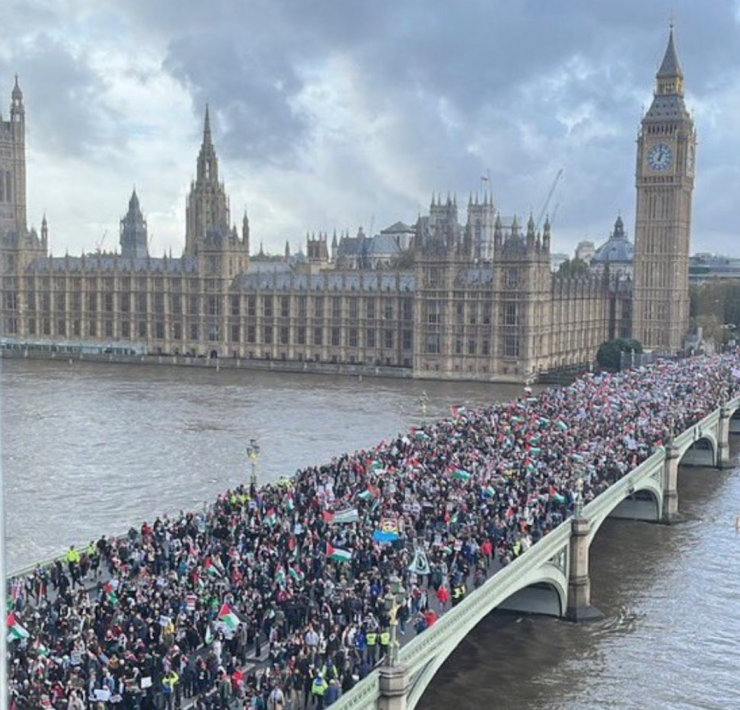 anti war protesters in London 11th November 2023