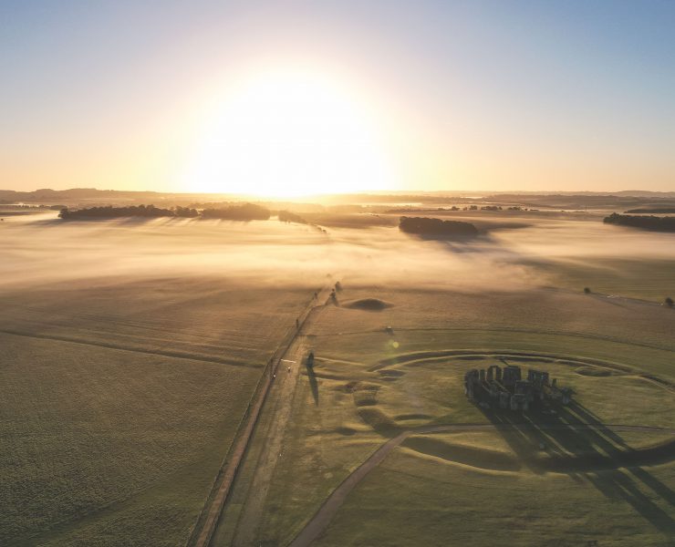 Stonehenge pictured from the air