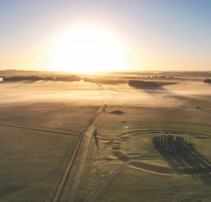 Stonehenge pictured from the air