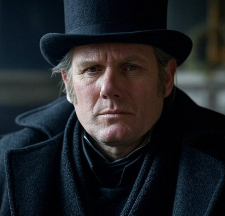 Kier Starmer dressed as Scrooge made by Grok