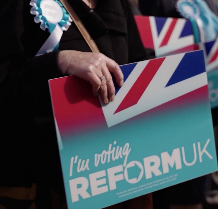 Reform UK sign