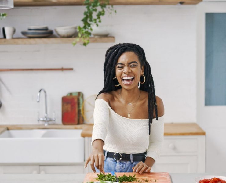 Rachel Ama cooking. Image Credit: Haarala Hamilton