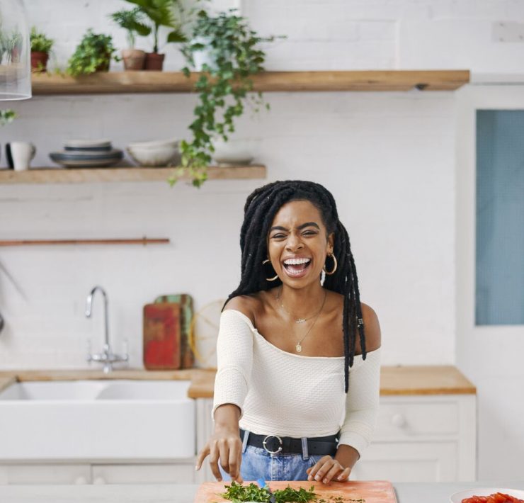 Rachel Ama cooking. Image Credit: Haarala Hamilton