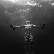 Laird Hamilton working out underwater