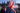 Brexit demonstration flags outside parliament