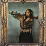Davinci Bombshell by artist Paul Karslake for Bank Robbery Exhibition