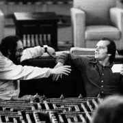 Stanley Kubrick and Jack Nicholson on the set of The Shining.