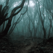 The Hoia Baciu forest at night