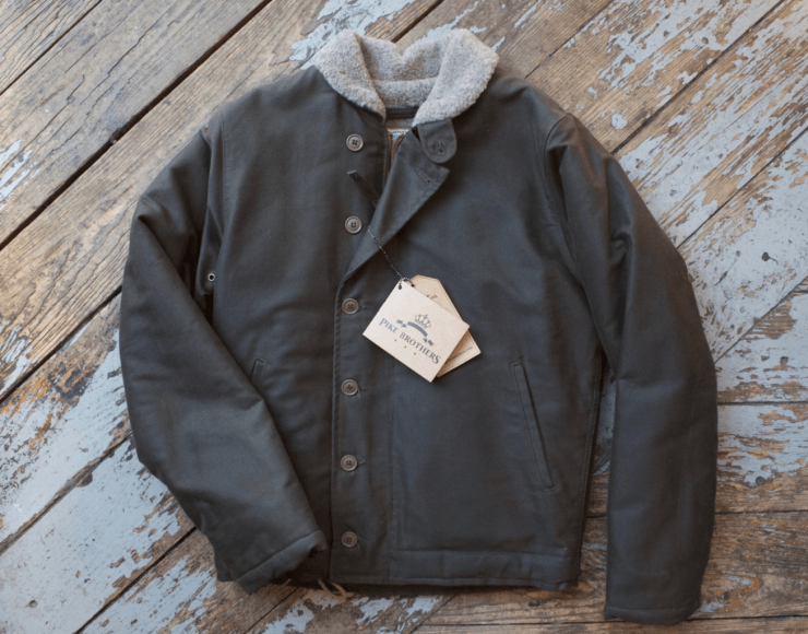Pike Brothers N-1 Deck jacket Waxed Olive