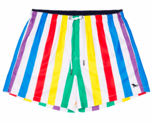 Rainbow striped shorts from Dock & Bay