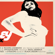 9 Honey X (red), 2015, Deep LED Driven Lig9htbox With Clear Acrylic Cover Cover, Aluminium Painted Over Frame, With Rotary Dimmer, Digitally Printed Backlit Acetate, Edition of 3, Jamie Hewlett. Courtesy of Lazinc and artist [1] (1).jpg