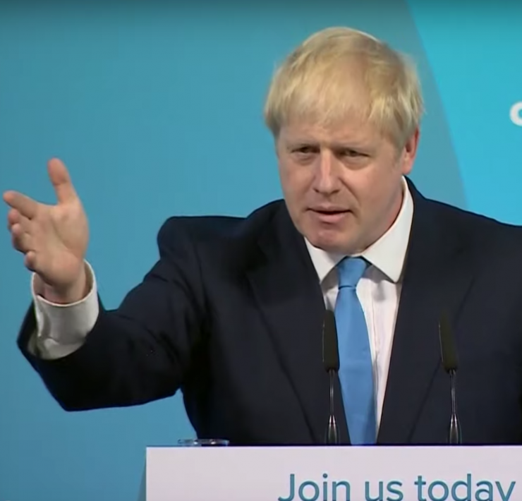 Boris Johnson making his 'DUDE' speech after becoming Prime Minister