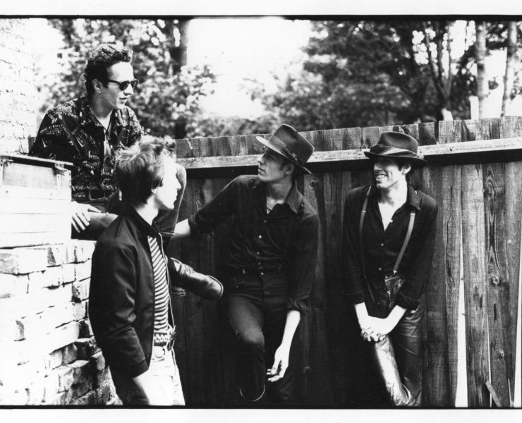 The Clash outside Wessex Studios during the recording of London. Credit: Pennie Smith