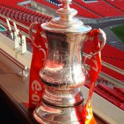 The FA Cup Trophy at Wembley