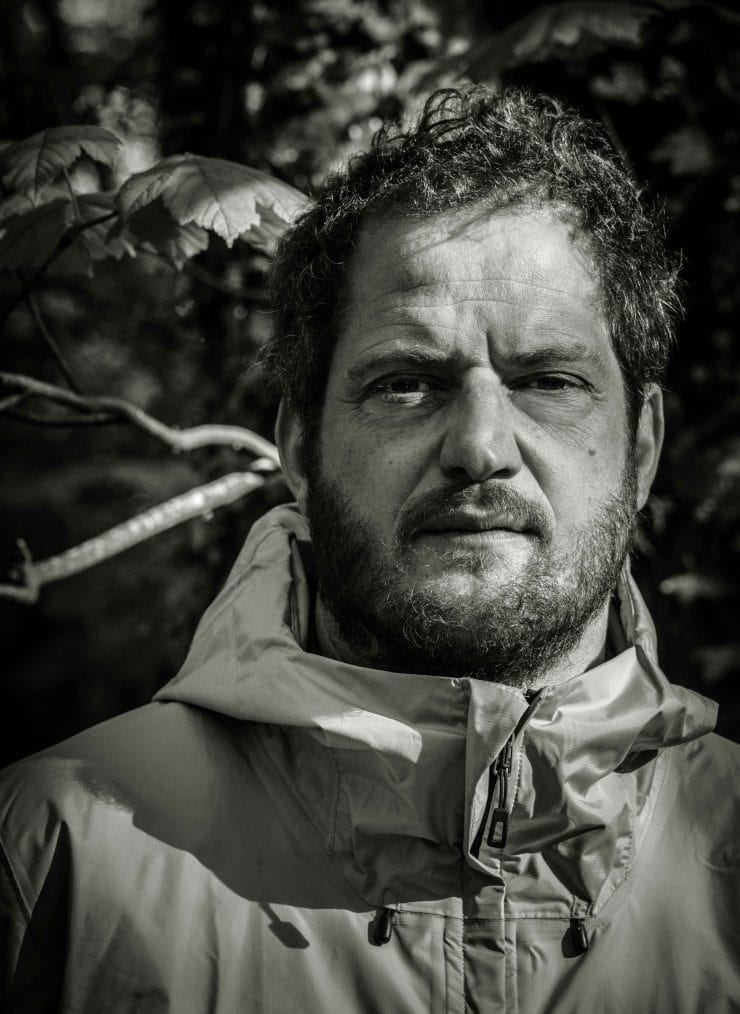 B & W pic of chef Valentine Warner