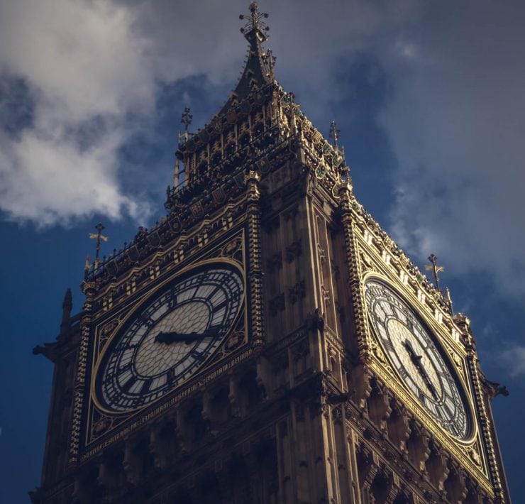 Big Ben Viewed from below