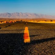 An empty road in the outback
