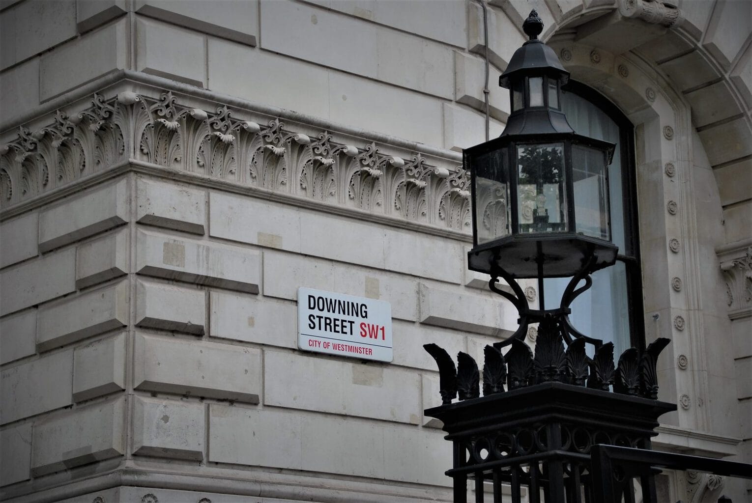 Downing Street road sign
