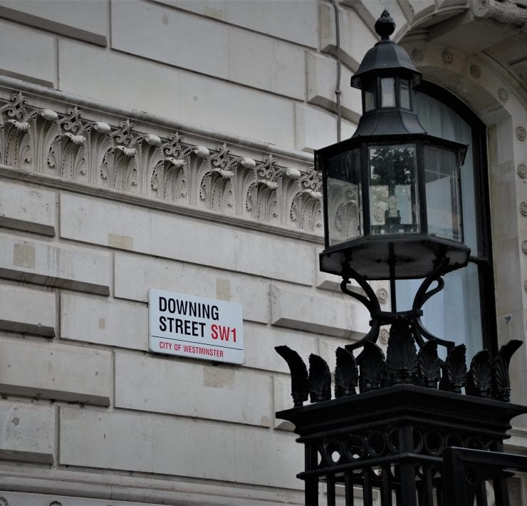 Downing Street road sign